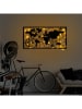 ABERTO DESIGN Led wanddecoratie "World Map" - (B)120 x (H)60 cm