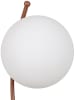 ABERTO DESIGN Tafellamp wit/lichtbruin - (B)23 x (H)43 cm