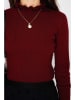 C& Jo Sweter w kolorze bordowym