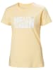 Helly Hansen Koszulka funkcyjna "F2F Cotton Tee 2.0" w kolorze żółtym