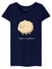 WOOOP Shirt "Haircut Sheep" donkerblauw