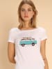 WOOOP Shirt "Blue Van" in Weiß