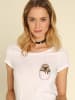 WOOOP Shirt "Pocket Sloth" in Weiß