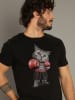 WOOOP Shirt "Boxing Cat" zwart