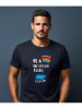 WOOOP Shirt "Be a rainbow" donkerblauw