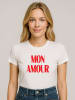 WOOOP Shirt "Mon Amour" in Creme