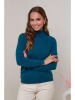 Soft Cashmere Kaschmir-Rollkragenpullover in Blau