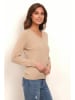 Soft Cashmere Kaszmirowy sweter w kolorze beżowym