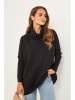 Soft Cashmere Rollkragenpullover in Schwarz