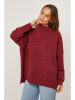 Soft Cashmere Rollkragenpullover in Bordeaux