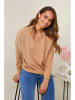 Soft Cashmere Pullover in Camel