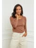 Soft Cashmere Trui lichtbruin