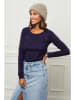 Soft Cashmere Trui donkerblauw