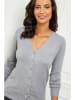 Soft Cashmere Kardigan w kolorze szarym