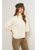Soft Cashmere Rollkragenpullover in Creme