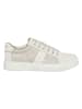 Patrizia Pepe Leder-Sneakers in Creme/ Gold