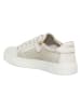 Patrizia Pepe Leder-Sneakers in Creme/ Gold