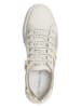 Patrizia Pepe Leder-Sneakers in Creme/ Gold