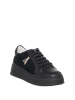 Patrizia Pepe Skórzane sneakersy w kolorze czarnym