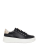 Patrizia Pepe Leder-Sneakers in Schwarz/ Gold