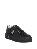 Patrizia Pepe Leder-Sneakers in Schwarz