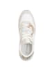 Patrizia Pepe Leder-Sneakers in Weiß/ Creme/ Gold