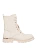 Patrizia Pepe Leder-Boots in Creme