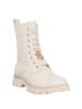 Patrizia Pepe Leder-Boots in Creme
