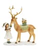 G. Wurm Dekofigur ''Deer & Children'' in Hellbraun - (B)19 x (H)21 x (T)7 cm