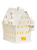 G. Wurm Windlicht "House" wit - (B)13 x (H)18 x (D)18 cm