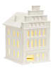 G. Wurm Windlicht "House" wit - (B)13 x (H)30 x (D)15 cm