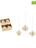 G. Wurm 6-delige set: decoratieve hangers wit - Ø 4 cm
