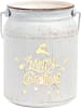 G. Wurm Windlicht "Merry Christmas" wit - (H19 x Ø 14 cm