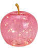 G. Wurm LED-Dekoobjekt "Apfel" in Rosa - (H)17 x Ø 16 cm