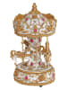 G. Wurm Muziekdoos "Music Box" wit/goudkleurig - (H)25 x Ø 12 cm
