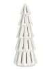 G. Wurm Decoledfiguur "Tannenbaum" wit - (B)13 x (H)34 x (D)13 cm