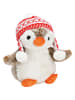 G. Wurm Decoratief figuur ''Pinguin'' wit/bruin/rood - (B)24 x (H)28 x (D)18 cm