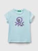 Benetton Shirt lichtblauw