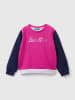 Benetton Sweatshirt roze/donkerblauw/paars