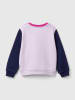 Benetton Sweatshirt roze/donkerblauw/paars