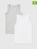 Benetton 2-delige set: onderhemden grijs/wit
