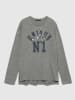Sisley Longsleeve in Grau/ Dunkelblau