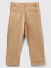 Benetton Linnen chinobroek - regular fit - lichtbruin