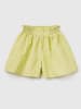 Benetton Leinenshorts in Gelb