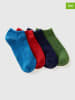 Benetton 4 delige set: sneakersokken meerkleurig