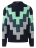 Maerz Muenchen Wollpullover in Dunkelblau