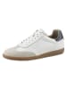 Heine Leder-Sneakers in Weiß/ Blau