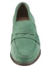 Heine Leder-Mokassins in Grün
