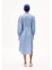 armedangels Hemdkleid "Suriaana" in Hellblau/ Weiß