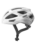 ABUS Fietshelm "Macator" zilverkleurig/wit